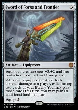 Sword of Forge and Frontier⁣ - Phyrexia: All Will Be One⁣ (Mythic)⁣ [244]