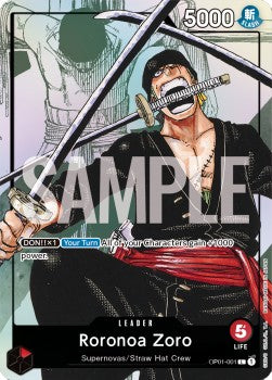 Roronoa Zoro (OP01-001)⁣ - Premium Bandai Products⁣ (Leader)⁣ [001]