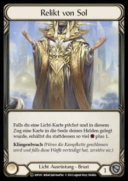 Vestige of Sol (Regular) - History Pack 2 - Black Label (Legendary) [2HP-BL-201]