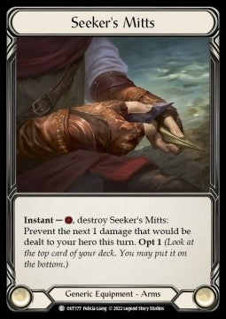 Seeker's Mitts (Cold Foil)⁣ - Outsiders⁣ (Common)⁣ [177]