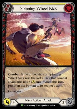 Spinning Wheel Kick (Yellow) (Extended Art Rainbow Foil)⁣ - LGS Promos⁣ (Promo)⁣ [142]