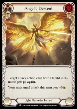 Angelic Descent (Red) (Rainbow Foil)⁣ - Dusk till Dawn⁣ (Common)⁣ [032]