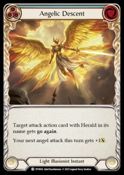 Angelic Descent (Blue) (Rainbow Foil)⁣ - Dusk till Dawn⁣ (Common)⁣ [034]