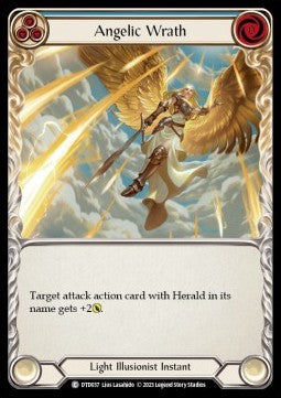 Angelic Wrath (Blue) (Rainbow Foil)⁣ - Dusk till Dawn⁣ (Common)⁣ [037]