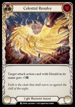 Celestial Resolve (Red) (Rainbow Foil)⁣ - Dusk till Dawn⁣ (Common)⁣ [041]