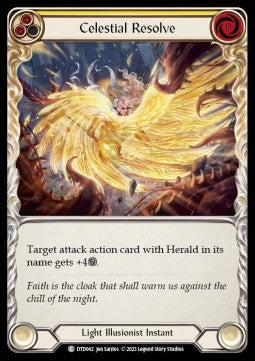 Celestial Resolve (Yellow) (Rainbow Foil)⁣ - Dusk till Dawn⁣ (Common)⁣ [042]