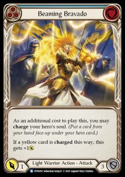 Beaming Bravado (Blue) (Rainbow Foil)⁣ - Dusk till Dawn⁣ (Rare)⁣ [059]