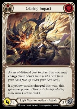Glaring Impact (Red) (Rainbow Foil)⁣ - Dusk till Dawn⁣ (Common)⁣ [063]