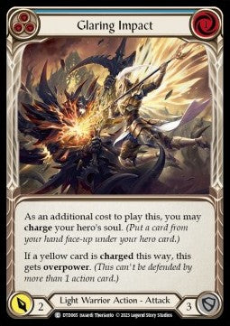 Glaring Impact (Blue) (Rainbow Foil)⁣ - Dusk till Dawn⁣ (Common)⁣ [065]