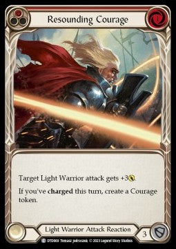 Resounding Courage (Red) (Rainbow Foil)⁣ - Dusk till Dawn⁣ (Common)⁣ [069]