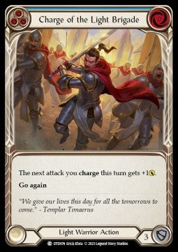 Charge of the Light Brigade (Blue) (Rainbow Foil)⁣ - Dusk till Dawn⁣ (Common)⁣ [074]