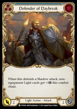 Defender of Daybreak (Blue) (Rainbow Foil)⁣ - Dusk till Dawn⁣ (Common)⁣ [096]