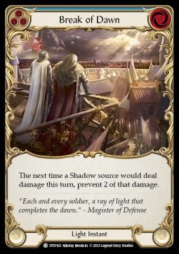 Break of Dawn (Blue) (Rainbow Foil)⁣ - Dusk till Dawn⁣ (Common)⁣ [102]
