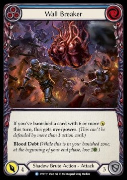 Wall Breaker (Blue) (Rainbow Foil)⁣ - Dusk till Dawn⁣ (Rare)⁣ [117]