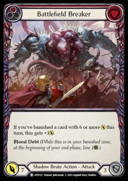 Battlefield Breaker (Red) (Rainbow Foil)⁣ - Dusk till Dawn⁣ (Common)⁣ [121]