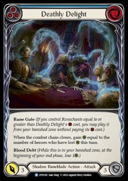 Deathly Delight (Blue) (Rainbow Foil)⁣ - Dusk till Dawn⁣ (Rare)⁣ [145]