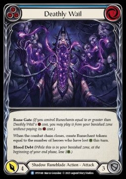 Deathly Wail (Blue) (Rainbow Foil)⁣ - Dusk till Dawn⁣ (Rare)⁣ [148]