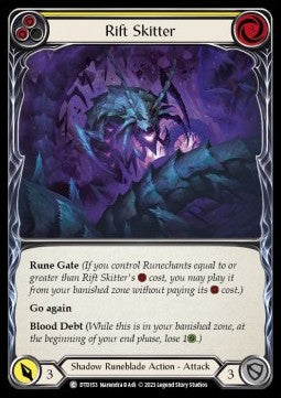 Rift Skitter (Yellow) (Rainbow Foil)⁣ - Dusk till Dawn⁣ (Common)⁣ [153]