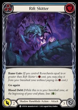 Rift Skitter (Blue) (Rainbow Foil)⁣ - Dusk till Dawn⁣ (Common)⁣ [154]