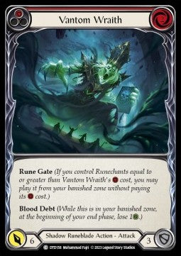 Vantom Wraith (Red) (Rainbow Foil)⁣ - Dusk till Dawn⁣ (Common)⁣ [158]