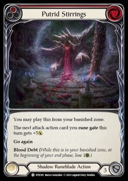 Putrid Stirrings (Red) (Rainbow Foil)⁣ - Dusk till Dawn⁣ (Common)⁣ [161]