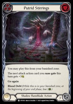 Putrid Stirrings (Blue) (Rainbow Foil)⁣ - Dusk till Dawn⁣ (Common)⁣ [163]