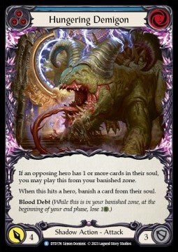 Hungering Demigon (Blue) (Rainbow Foil)⁣ - Dusk till Dawn⁣ (Rare)⁣ [174]