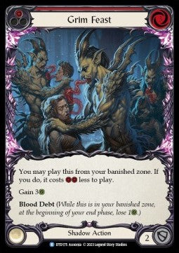 Grim Feast (Red) (Rainbow Foil)⁣ - Dusk till Dawn⁣ (Rare)⁣ [175]