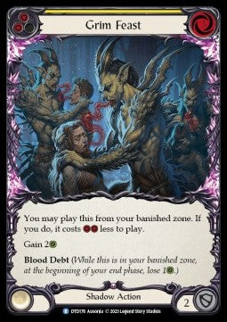 Grim Feast (Yellow) (Rainbow Foil)⁣ - Dusk till Dawn⁣ (Rare)⁣ [176]