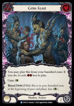 Grim Feast (Blue) (Rainbow Foil)⁣ - Dusk till Dawn⁣ (Rare)⁣ [177]