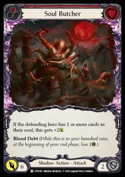 Soul Butcher (Red) (Rainbow Foil)⁣ - Dusk till Dawn⁣ (Common)⁣ [181]
