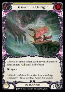 Beseech the Demigon (Yellow) (Rainbow Foil)⁣ - Dusk till Dawn⁣ (Common)⁣ [188]