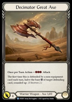 Decimator Great Axe (Cold Foil)⁣ - Dusk till Dawn⁣ (Rare)⁣ [205]