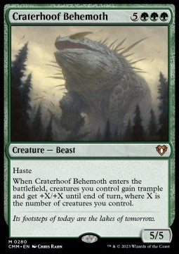 Craterhoof Behemoth⁣ - Commander Masters⁣ (Mythic)⁣ [280]