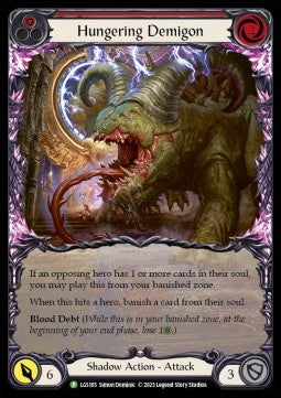 Hungering Demigon (Red) (Extended Art Rainbow Foil)⁣ - LGS Promos⁣ (Promo)⁣ [165]