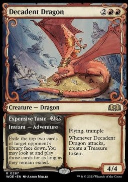 Decadent Dragon // Expensive Taste - Wilds of Eldraine: Extras (Rare) [XWOE-287]