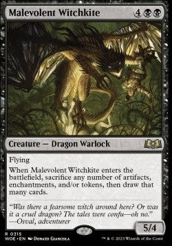 Malevolent Witchkite (V.1)⁣ - Wilds of Eldraine: Extras⁣ (Rare)⁣ [315]