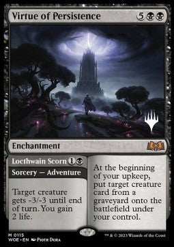 Virtue of Persistence // Locthwain Scorn (V.2)⁣ - Wilds of Eldraine: Promos⁣ (Mythic)⁣ [115]