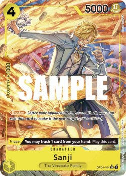 Sanji (OP04-104) (V.2)⁣ - Kingdoms of Intrigue⁣ (Alternate Art)⁣ [104]