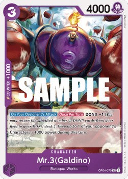 Mr.3(Galdino) (OP04-070)⁣ - Kingdoms of Intrigue⁣ (Uncommon)⁣ [070]
