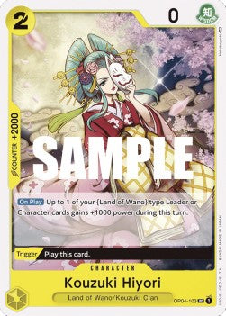 Kouzuki Hiyori (OP04-103)⁣ - Kingdoms of Intrigue⁣ (Uncommon)⁣ [103]