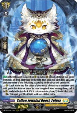 Yellow Jeweled Beast, Tolpaz [D-Format] (V.1 - Triple Rare)⁣ - Evenfall Onslaught⁣ (Triple Rare)⁣ [012]