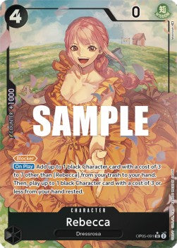 Rebecca (OP05-091) (V.2)⁣ - Awakening of the New Era⁣ (Alternate Art)⁣ [091]