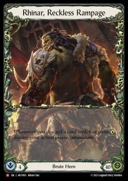 Rhinar, Reckless Rampage (Regular) - Heavy Hitters (Majestic) [HVY-003]