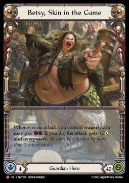 Betsy, Skin in the Game (Regular) - Heavy Hitters (Majestic) [HVY-045]