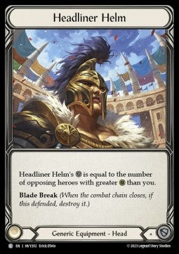 Headliner Helm (Cold Foil) - Heavy Hitters (Common) [HVY-202]