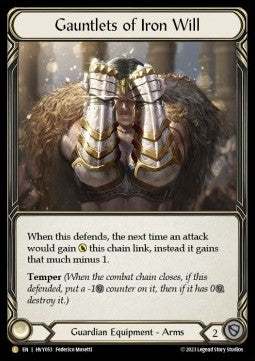 Gauntlets of Iron Will (Cold Foil)⁣ - Heavy Hitters⁣ (Legendary)⁣ [053]