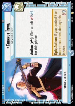 Chirrut Îmwe, One With The Force⁣ - Spark of Rebellion⁣ (Rare)⁣ [004]