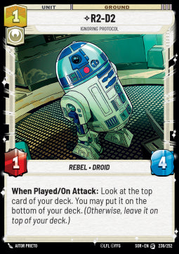 R2-D2, Ignoring Protocol⁣ - Spark of Rebellion⁣ (Starter Deck Exclusive)⁣ [236]