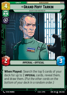 Grand Moff Tarkin, Death Star Overseer⁣ - Spark of Rebellion⁣ (Starter Deck Exclusive)⁣ [084]